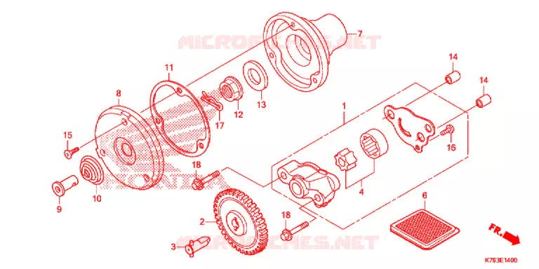 POMPE A HUILE Honda MOTO 190 XR 2019  XR190LH