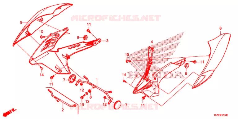OUIES DE RADIATEUR Honda MOTO 190 XR 2018  XR190CTH