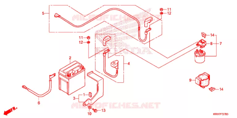 BATTERIE Honda MOTO 150 XR 2017  XR150LEKH