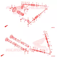 ARBRE A CAMES   SOUPAPE pour Honda SH MODE 125 de 2017
