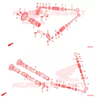ARBRE A CAMES   SOUPAPE pour Honda SH MODE 125 de 2017