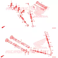 ARBRE A CAMES   SOUPAPE pour Honda AFRICA TWIN 1000 ADVENTURE DCT de 2018