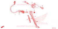 BEQUILLE pour Honda CBR 1000 RED de 2018