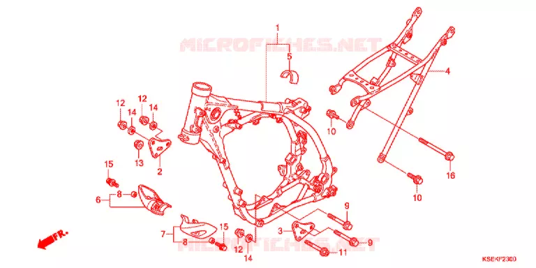 CADRE Honda MOTO 150 CRF 2019  CRF150RBJ