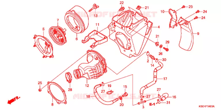 FILTRE A AIR Honda MOTO 150 CRF 2019  CRF150RBJ