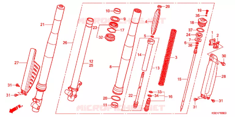 FOURCHE Honda MOTO 150 CRF 2019  CRF150RBJ