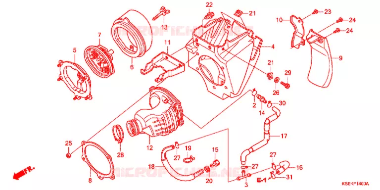 FILTRE A AIR Honda MOTO 150 CRF 2021  CRF150RJ