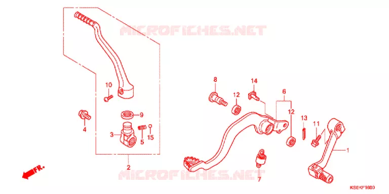 PEDALE - KICK Honda MOTO 150 CRF 2019  CRF150RJ