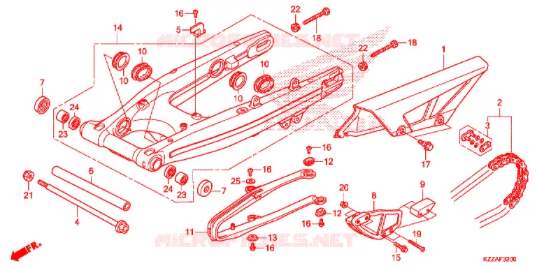 BRAS OSCILLANT Honda MOTO 250 CRF 2018  CRF250LAJ