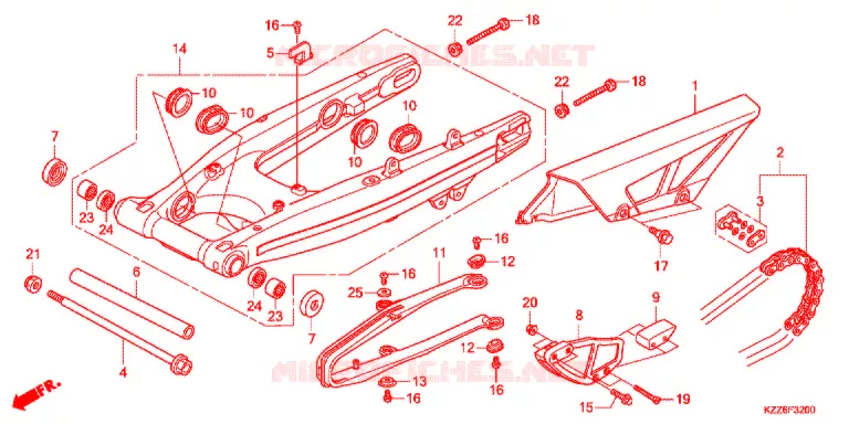 BRAS OSCILLANT Honda MOTO 250 CRF 2018  CRF250RLJ