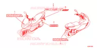 AUTOCOLLANTS pour Honda PCX 150 de 2018
