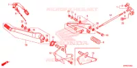 PEDALE pour Honda VT 1300 C FURY ABS RED de 2018