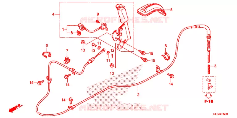 FREIN DE STATIONNEMENT Honda ATV 700 PIONEER 2018  SXS700M2J