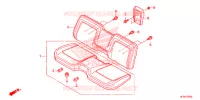 SELLE AVANT pour Honda PIONEER 700 M2 DELUXE de 2018