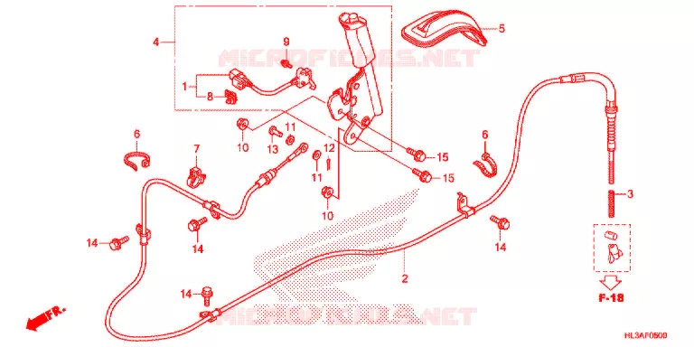 FREIN DE STATIONNEMENT Honda ATV 700 PIONEER 2018  SXS700M2DJ