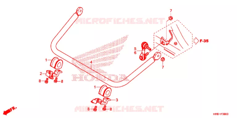 BARRE ANTI ROULIS Honda ATV 500 FOURTRAX 2018  TRX500FA7J