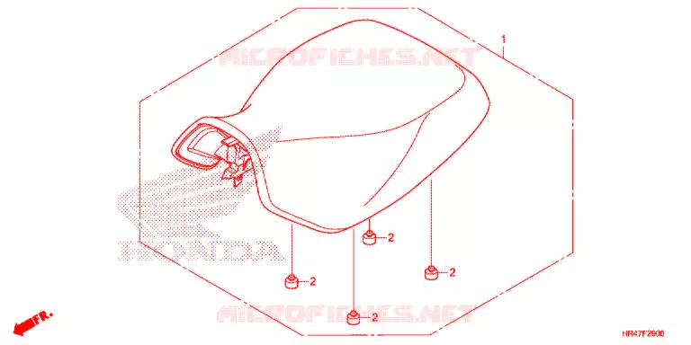 SELLE Honda ATV 500 FOURTRAX 2018  TRX500FE1J