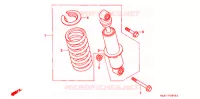 AMORTISSEUR ARRIERE pour Honda NS1 50 ROTHMANS de 1994