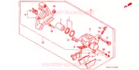 ETRIER DE FREIN ARRIERE pour Honda NS1 50 ROTHMANS de 1994
