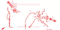 LEVIER DE GUIDON   CABLE   COMMODO pour Honda NS1 50 ROTHMANS de 1994