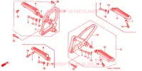 REPOSE PIED pour Honda NS1 50 ROTHMANS de 1994