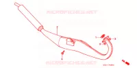 SILENCIEUX D'ECHAPPEMENT pour Honda NS1 50 ROTHMANS de 1994