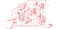 ETRIER DE FREIN AVANT pour Honda NS1 50 BLACK de 1995