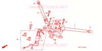 GUIDON   TE DE FOURCHE pour Honda NS1 50 BLACK de 1995