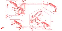REPOSE PIED pour Honda NS1 50 BLACK de 1995