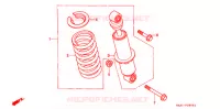 AMORTISSEUR ARRIERE pour Honda NS1 50 WHITE de 1995