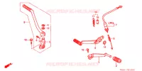 PEDALE   KICK pour Honda NS1 50 WHITE de 1995