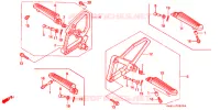 REPOSE PIED pour Honda NS1 50 WHITE de 1995
