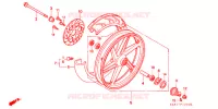 ROUE AVANT pour Honda NS1 50 WHITE de 1995