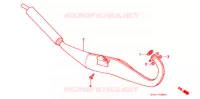 SILENCIEUX D'ECHAPPEMENT pour Honda NS1 50 WHITE de 1995