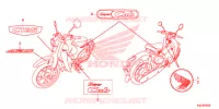 AUTOCOLLANTS pour Honda SUPER CUB 125 ABS de 2021
