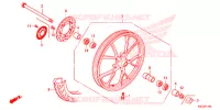 ROUE AVANT pour Honda SUPER CUB 125 ABS de 2021