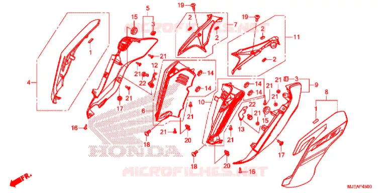 OUIES DE RADIATEUR Honda MOTO 650 CB 2018  CB650FAJ