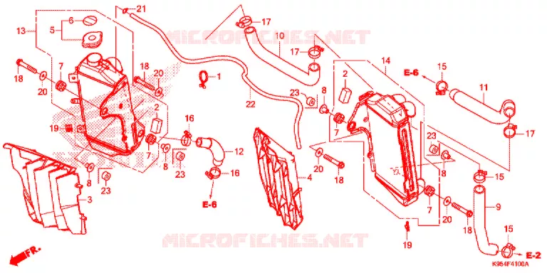 RADIATEUR Honda MOTO 250 CRF 2019  CRF250RK