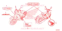 AUTOCOLLANTS pour Honda SUPER CUB 125 de 2019