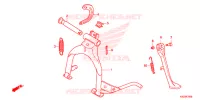 BEQUILLE pour Honda SUPER CUB 125 de 2019
