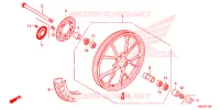 ROUE AVANT pour Honda SUPER CUB 125 de 2019