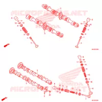 ARBRE A CAMES   SOUPAPE pour Honda CB 1100 EX ABS PROMINENCE RED de 2017