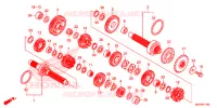 BOITE DE VITESSES pour Honda CB 1100 EX ABS PROMINENCE RED de 2017