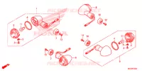 CLIGNOTANT pour Honda CB 1100 EX ABS PROMINENCE RED de 2017