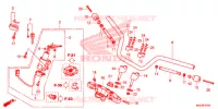 GUIDON   TE DE FOURCHE pour Honda CB 1100 EX ABS PROMINENCE RED de 2017