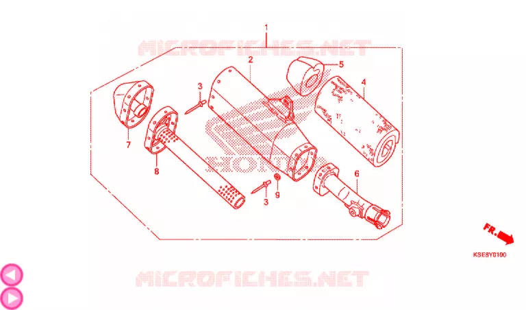 SILENCIEUX D'ECHAPPEMENT Honda MOTO 150 CRF 2019  CRF150RBK