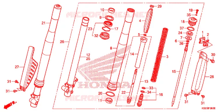 FOURCHE Honda MOTO 150 CRF 2019  CRF150RK