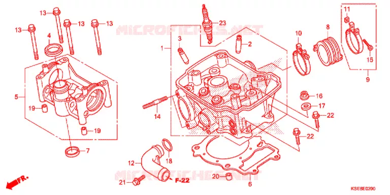 CULASSE Honda MOTO 150 CRF 2019  CRF150RBK