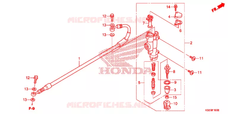 MAITRE-CYLINDRE DE FREIN ARRIERE Honda MOTO 150 CRF 2019  CRF150RBK