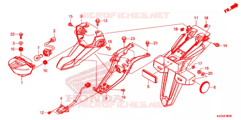 FEU ARRIERE Honda MOTO 250 CRF 2018  CRF250RLJ